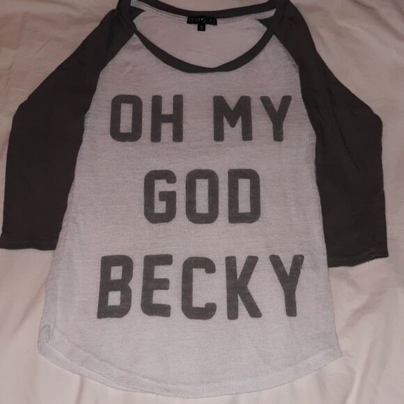 Oh My God Becky‎ Baseball T-Shirt Small - Picture 1 of 7